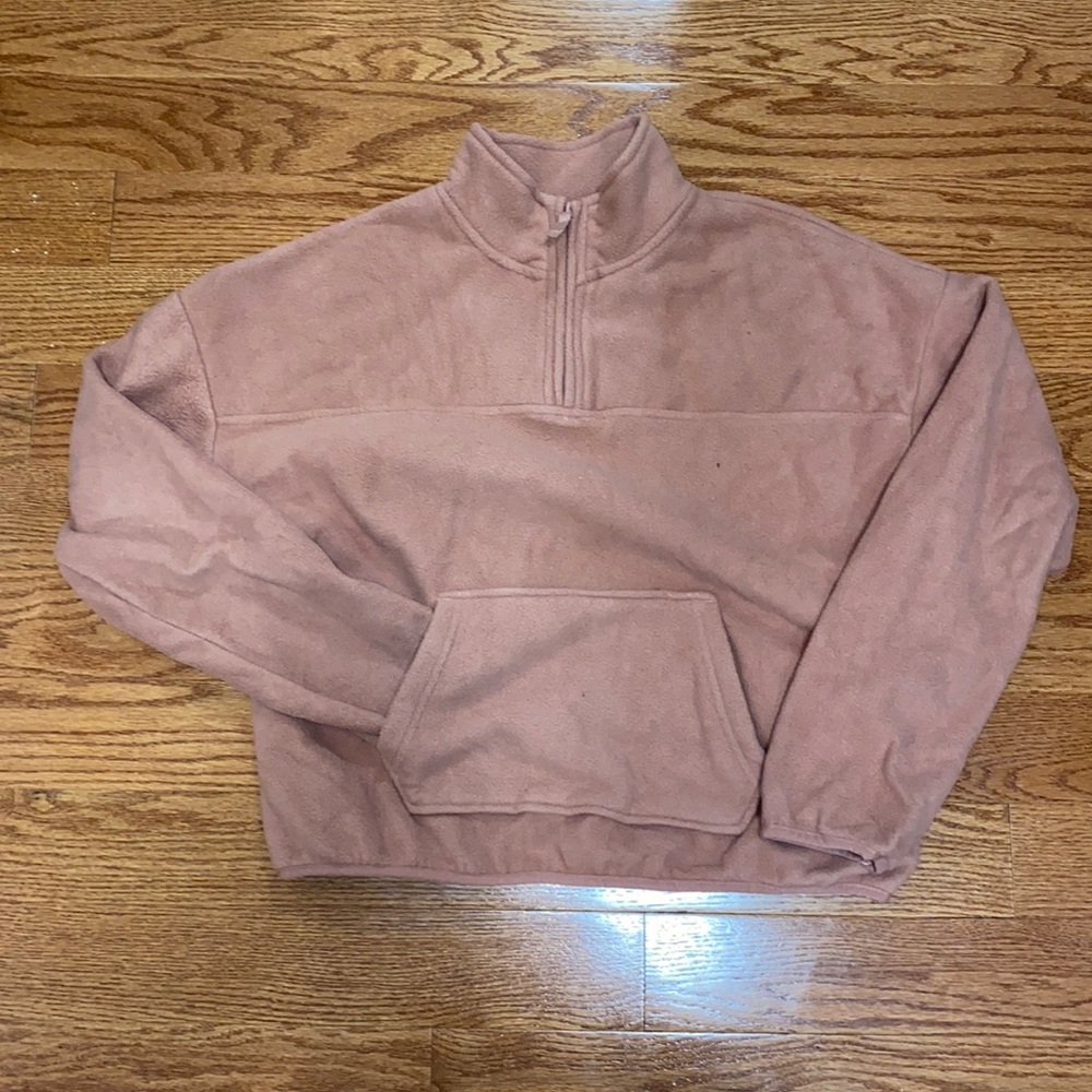 Mauve Quarter Zip Fleece